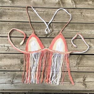 Crochet boho festival top